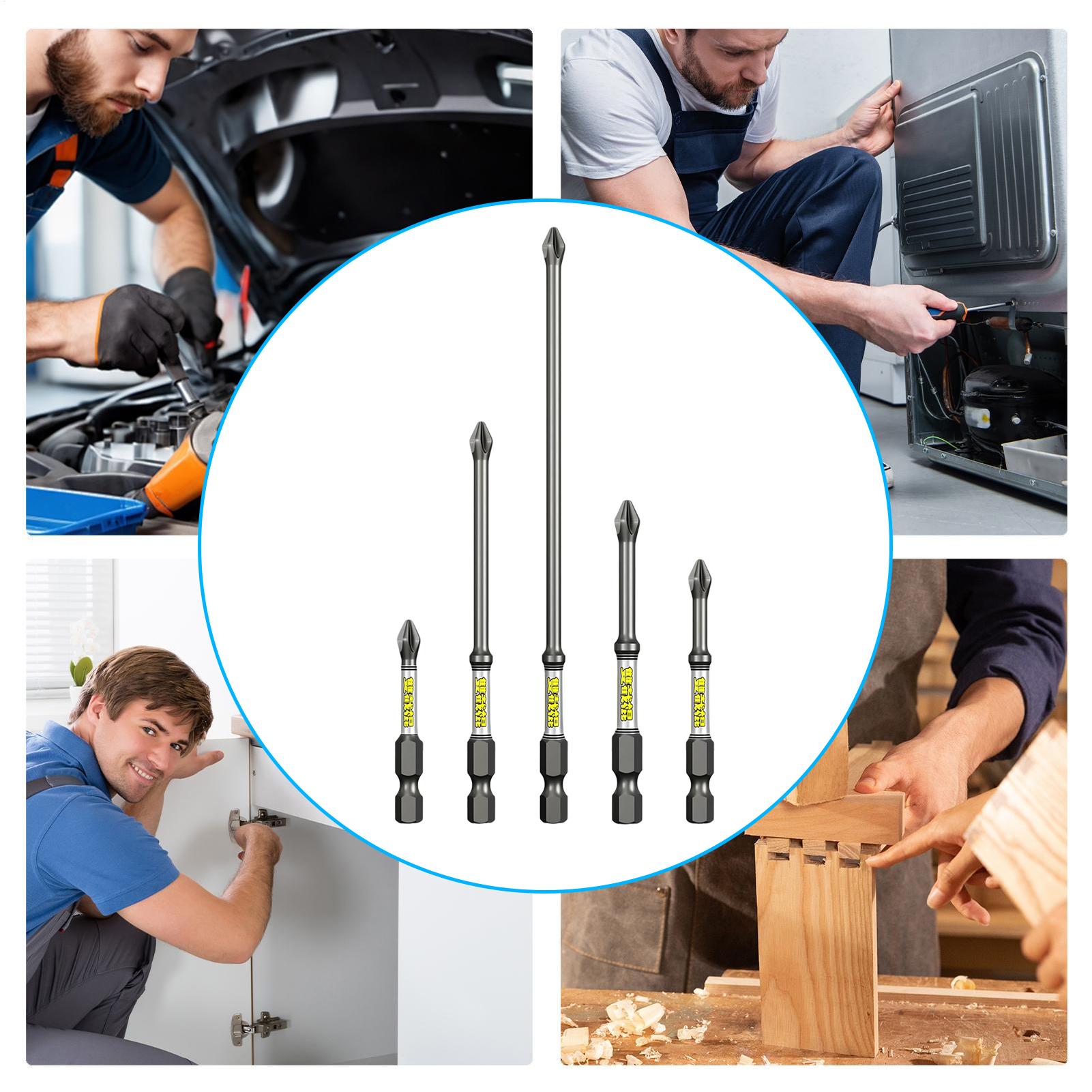 Drill Screwdriver Bit Set 5-Pi - Tools Of Workshop ulasan dan harga