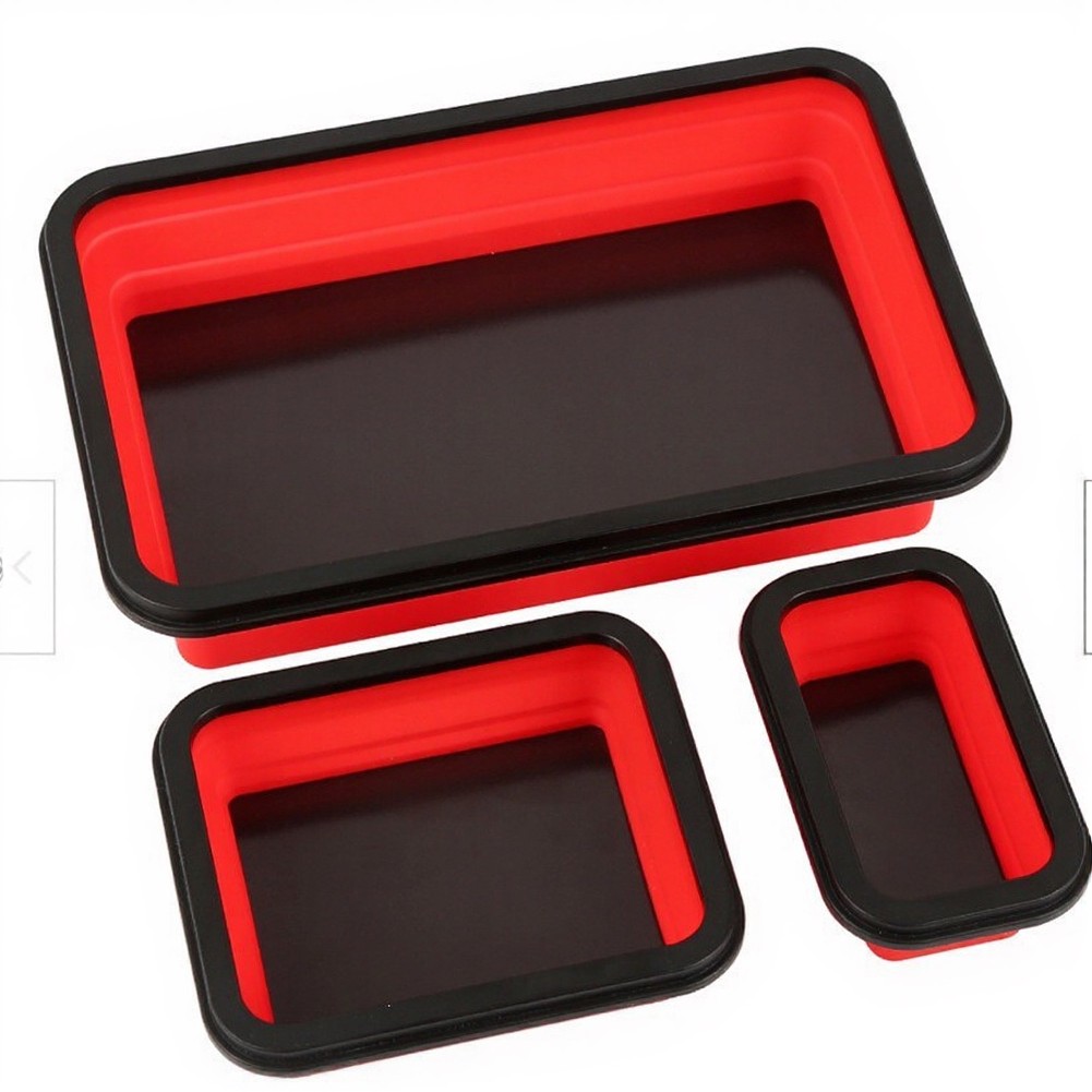 Collapsible Magnetic Silicone  - Magnetic Parts Tray ulasan dan harga