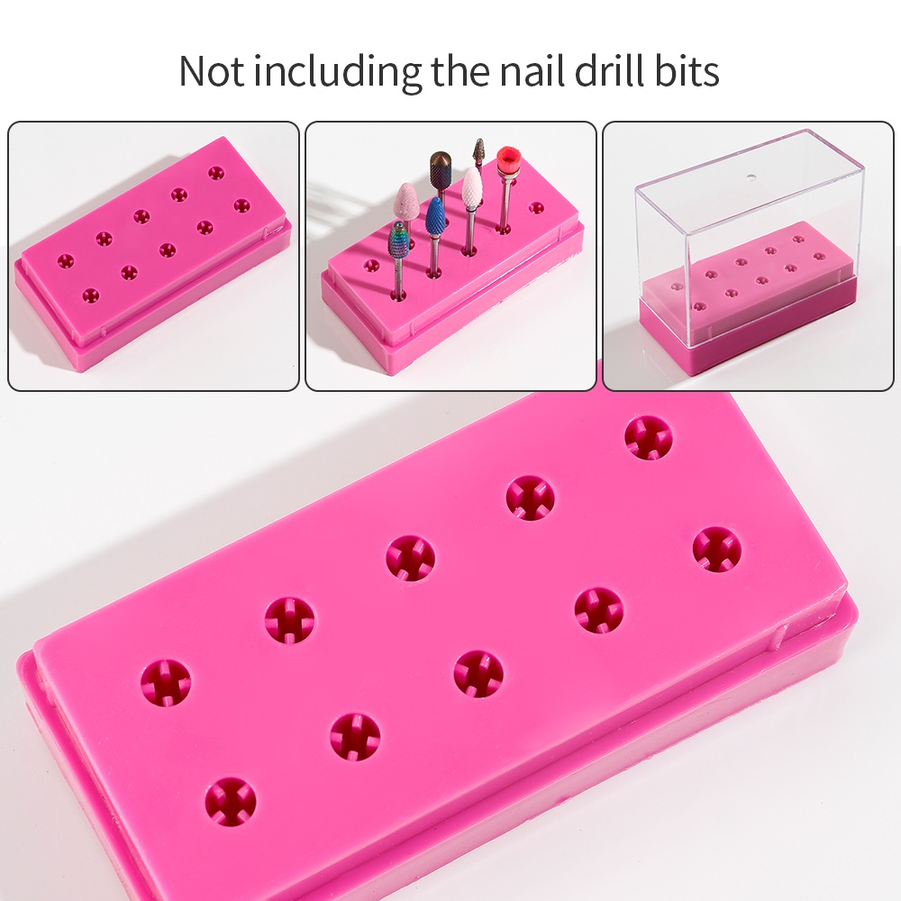 7 /10 Holes Nail Art Bit Stora - Tool Chest Cabinet ulasan dan harga