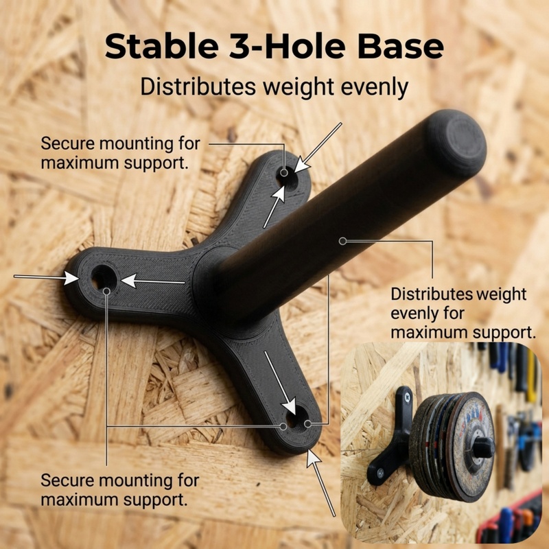 1Pcs Wall Mount Grinder Holder - Workshop Tools Rack ulasan dan harga