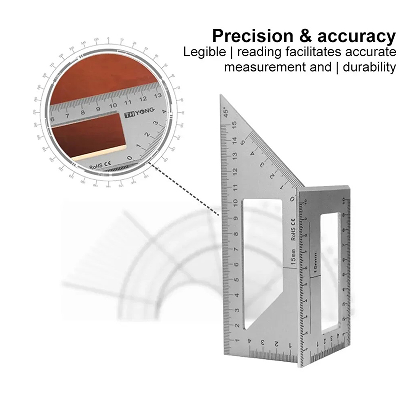 Multifunctional Angle Ruler 45 - Workshop Tools For Carpentry ulasan dan harga