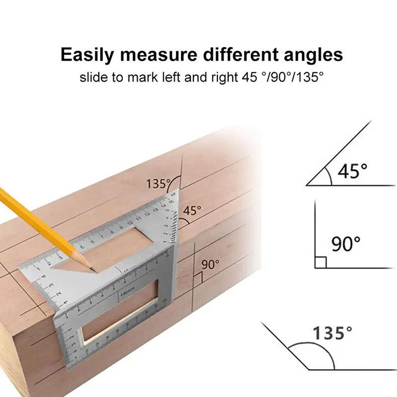 Multifunctional Angle Ruler 45 - Workshop Tools For Carpentry ulasan dan harga