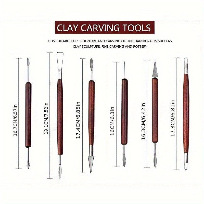 6PCS Sculpting Tool Pottery Wo - Workshop Tools For Carpentry ulasan dan harga