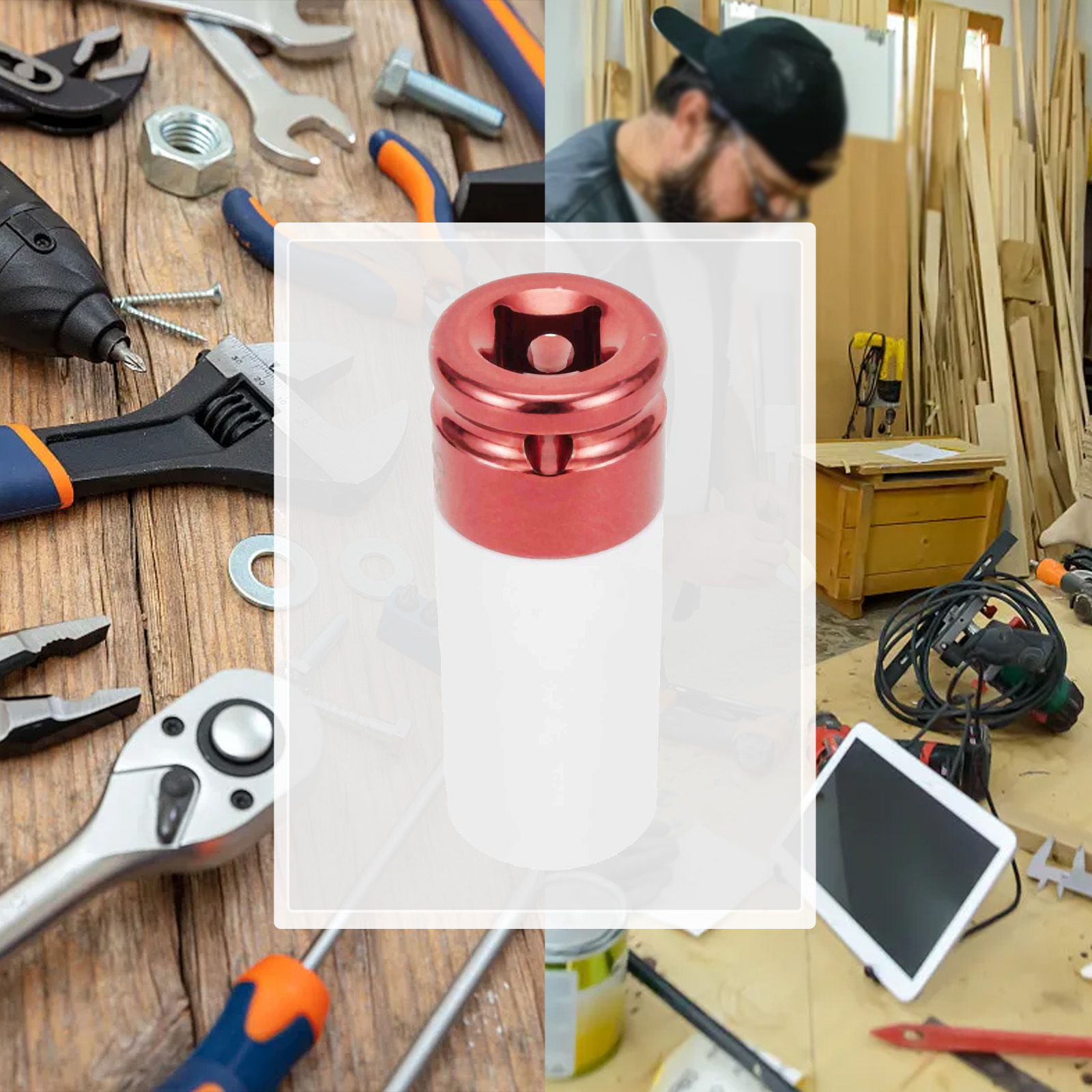 1Pc Metal Socket 17mm 19mm 21m - Workshop Hand Tools And Equipment ulasan dan harga
