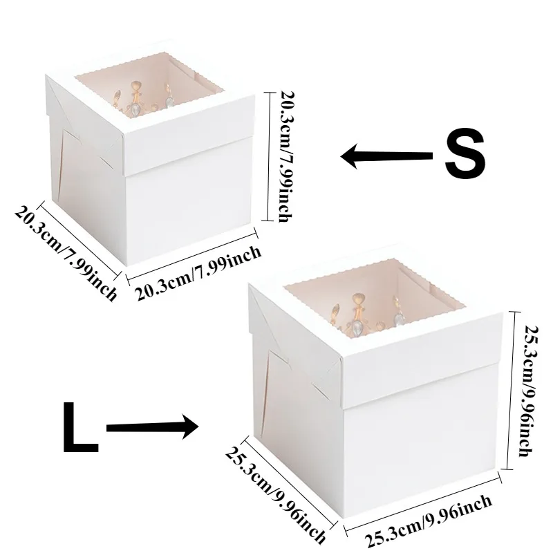 2/4/6PCS White Bakery Boxes wi - Tool Chest Cabinet ulasan dan harga