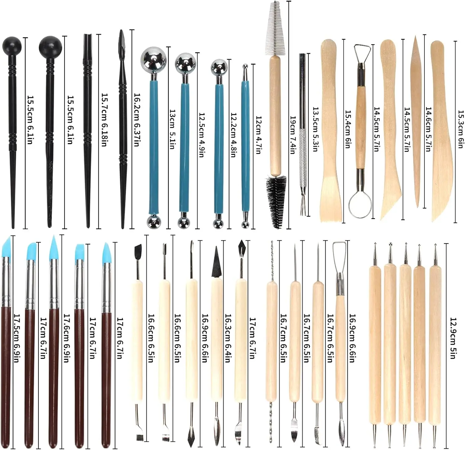 8-61PCS Pottery Tool Set - Cer - Workshop Tools For Carpentry ulasan dan harga