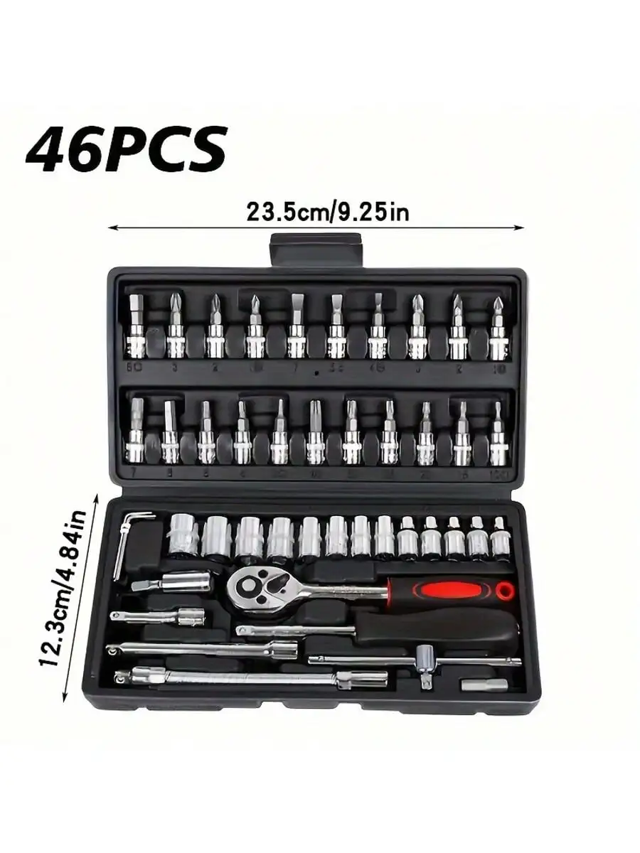 46 Piece 1/4 Inch Drive Socket - Tool Chest Cabinet ulasan dan harga