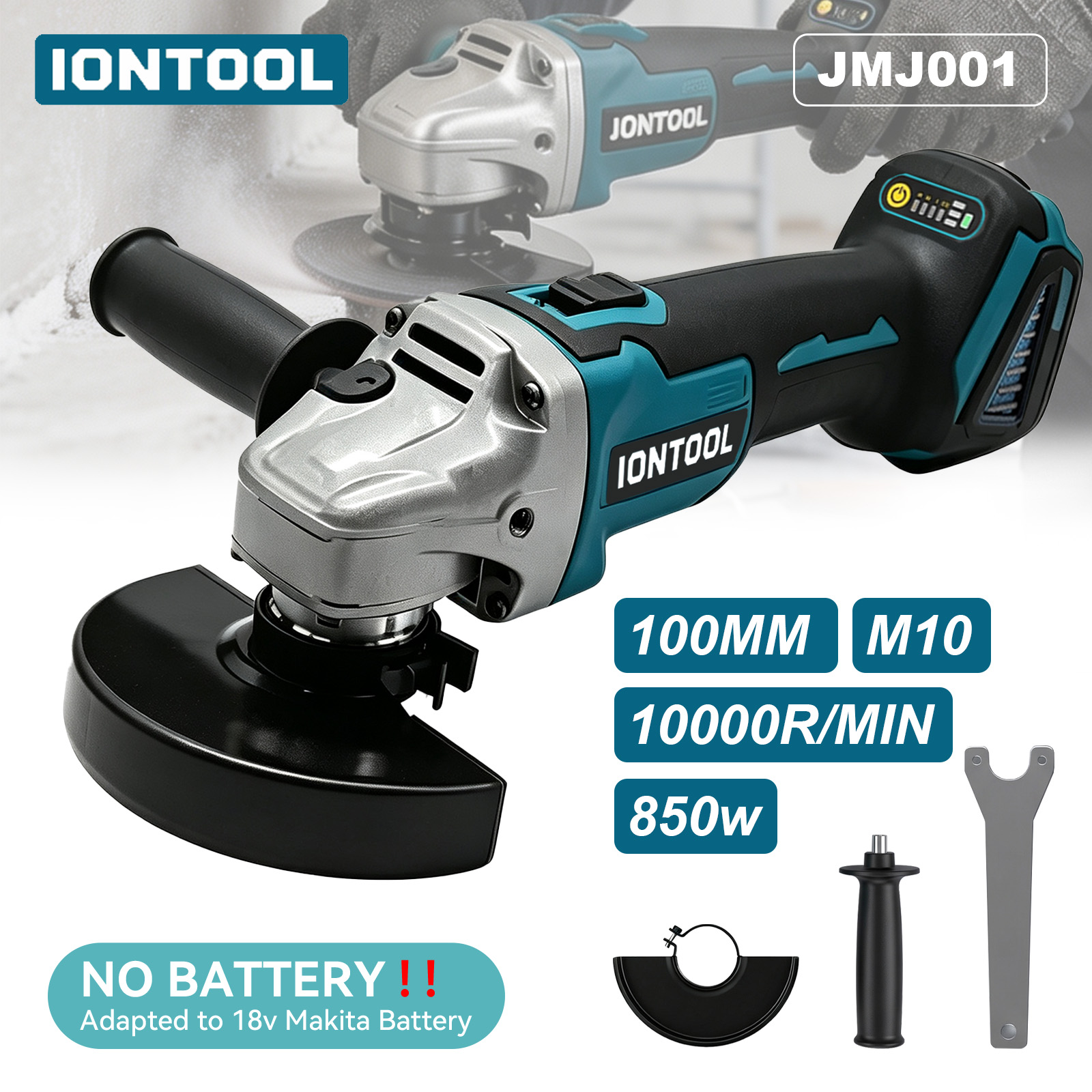 IONTOOL Cordless Angle Grinder - Tools For Fabrication Workshop ulasan dan harga