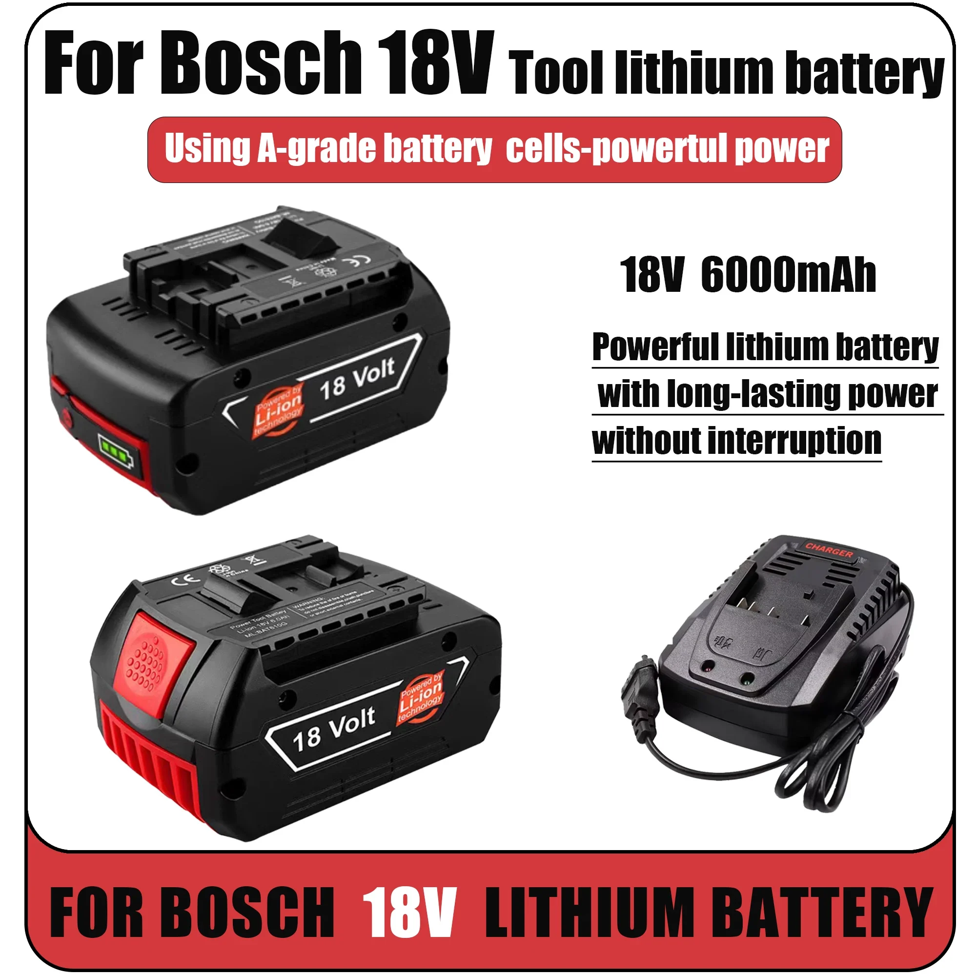 New Upgrade 18V 6.0Ah Battery🔥 - Bosch Drill Gsb 18V ulasan dan harga