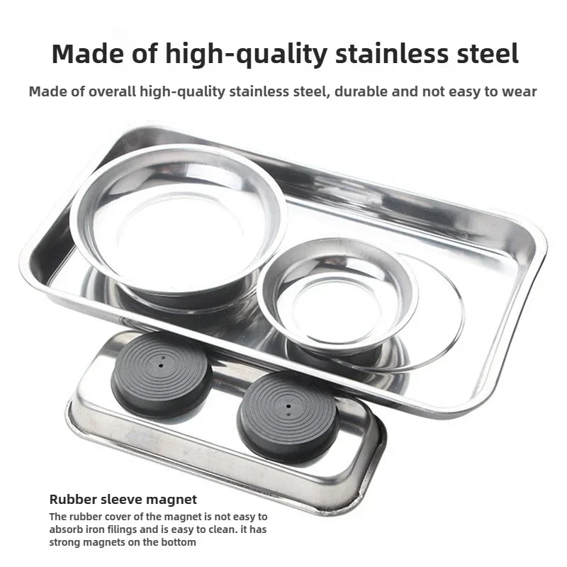 Square Magnetic Bowl, Durable  - Magnetic Parts Tray ulasan dan harga