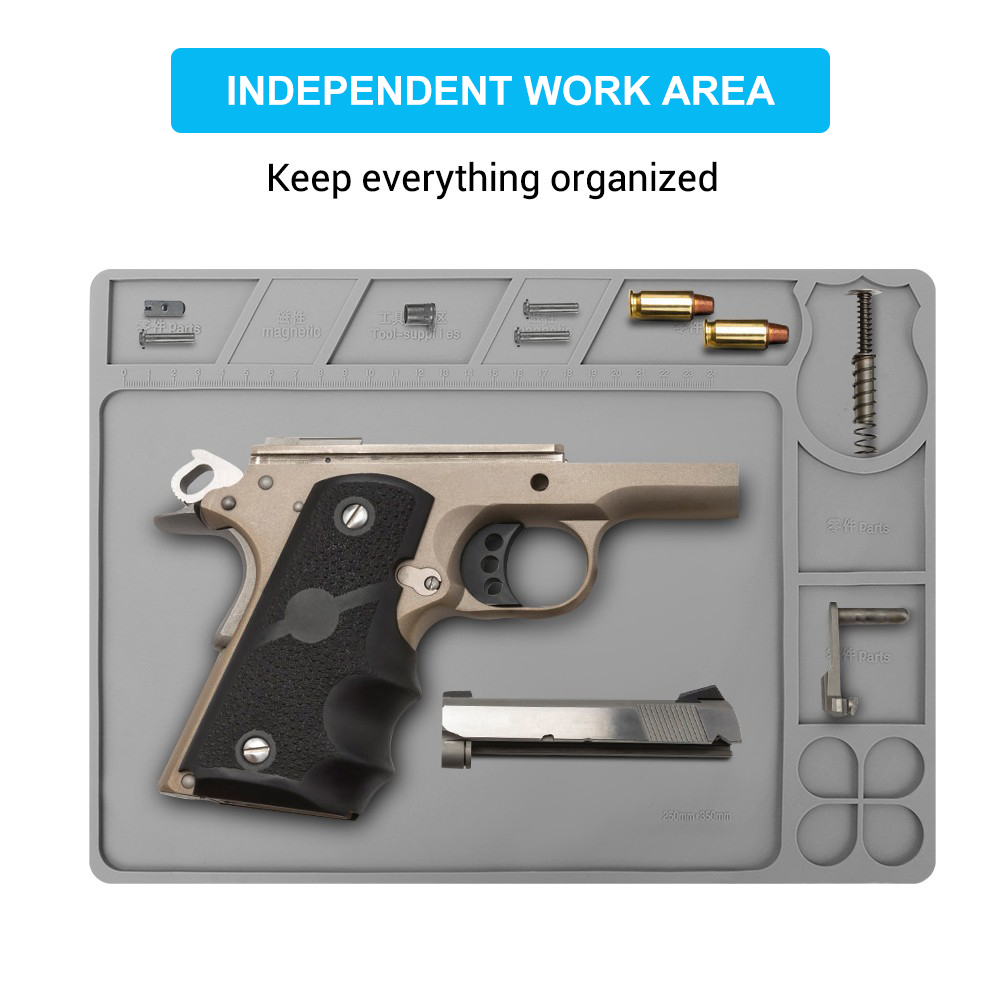 Pistol Gun Cleaning Mat Gun Ma - Magnetic Parts Tray ulasan dan harga