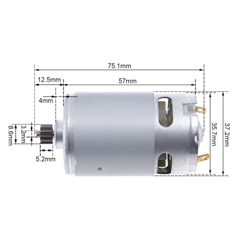 RS550 DC Motor 12 13 Teeth 9.5 - Bosch Drill Gsb 18V ulasan dan harga
