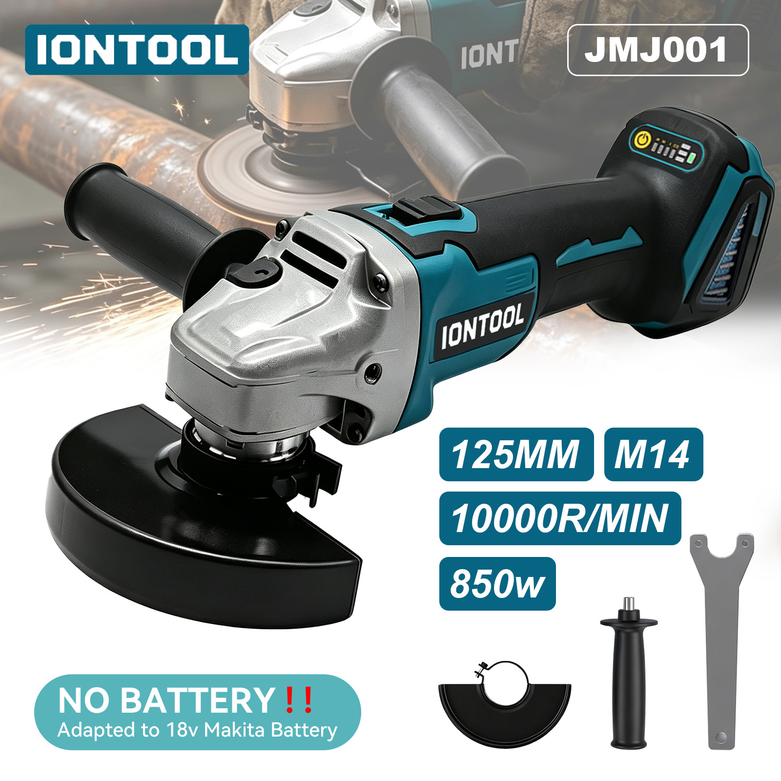 IONTOOL Cordless Angle Grinder - Tools For Fabrication Workshop ulasan dan harga